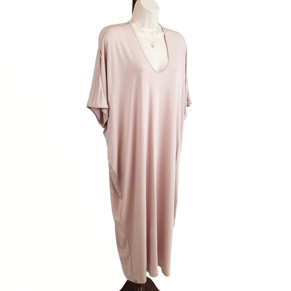 barefoot dreams luxe milk jersey caftan